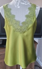 River Island Lime Satin and lace camisole top 12