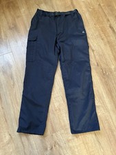 Craghoppers Solardry Cargo Lined Trousers W32 L31 Navy Blue Belted Walking