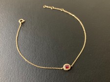 18K Gold Natural Ruby Diamond