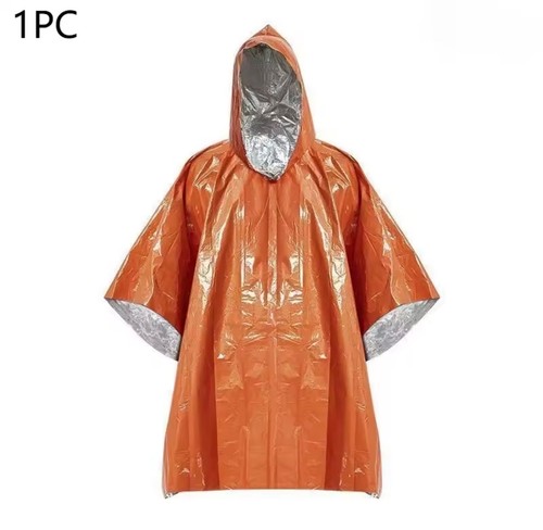 Emergency foil blanket poncho - emergency,