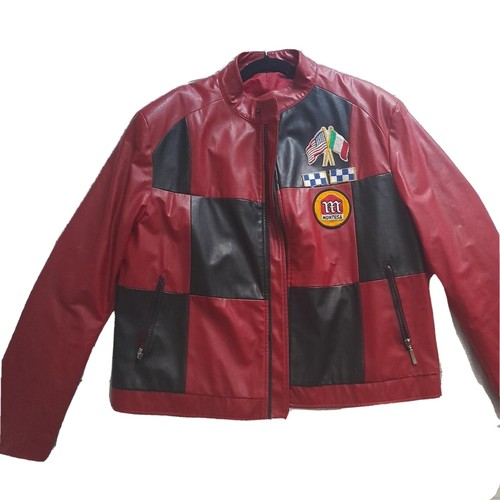 Vintage leather racing jacket - leather,