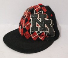 Baseball cap new york Embroidered Cotton Mix Hat Red Black Extra Large By Tycoon