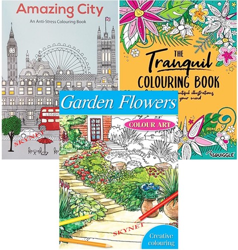 Colouring books for adults - x,