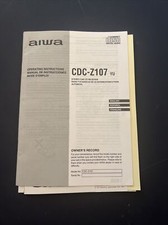 Aiwa CDC-Z107 Car CD Operating
