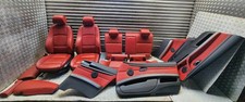 BMW 3 SERIES SEAT INTERIOR COMPLETE RED LEATHER HEATED ELECTRIC E92 2010 - 2013