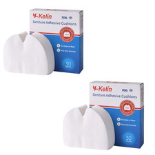 Denture Adhesive Cushions Upper 30 Pads, 2 Pack