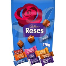 Cadbury Roses Chocolate Pouch, Assorted Miniature Chocolates for Sharing, The...