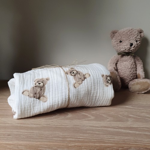 Muslin cot fitted sheet - cot,