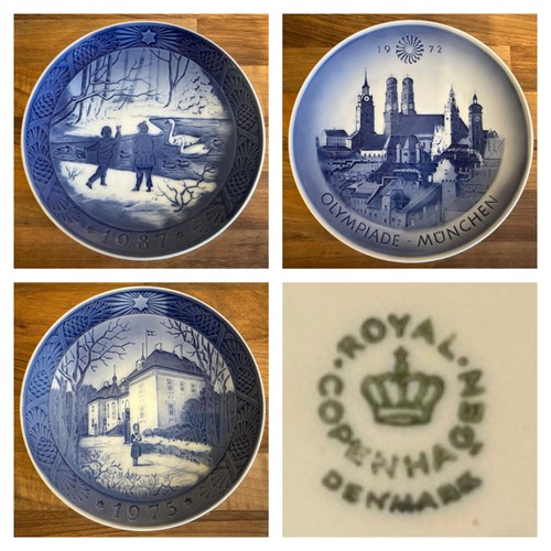 Royal copenhagen plates - copenhagen, x3