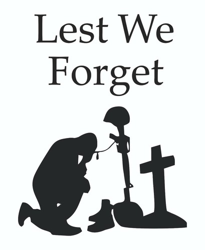 Lest forget car van sticker - car,