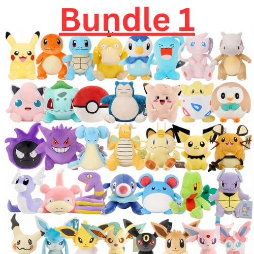 Bundle pokemon stuffed - 1,