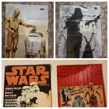 Vintage Star Wars 1977 Official Monthly Poster Magazines issue 1 & 3 Uk Editions