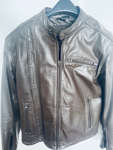 Men wolf leather motorcycle - wolf,