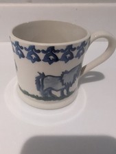 BRIXTON POTTERY HAND PAINTED ESPRESSO MUG VGC