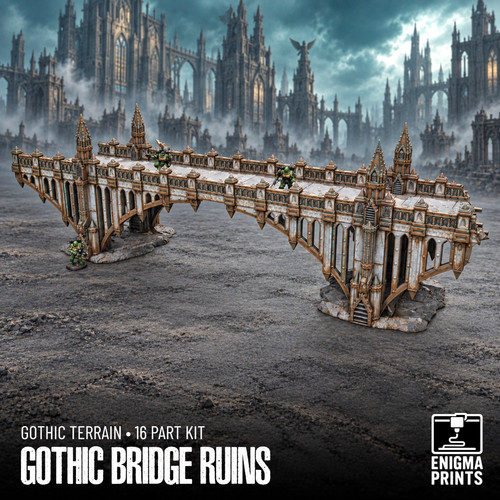 Gothic bridge ruins short wide - gothic,