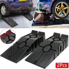 2X Heavy Duty 5 Ton 2.5+2.5 Ton Plastic Car Ramp Lifting Ramps 33cm Extra Wide