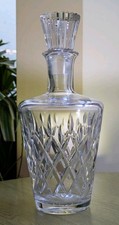 Crystal decanter 10" hand cut