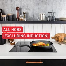 Tefal Titanium Essential Wok Pan 28 cm, Non-Stick Coating, All Hobs Compatible