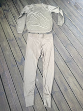 BRITISH ARMY THERMAL LONG JOHNS AND VEST TOP SET BASE LAYER UNDERWEAR MEDIUM