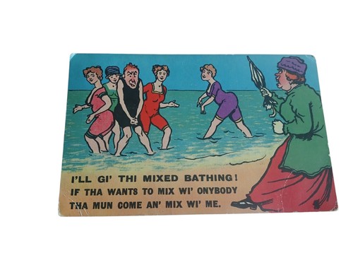 Antique 1917 comic seaside - 1917,