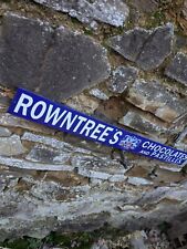 ROWNTREES CHOCOLATE ENAMEL SIGN PORCELAIN SIGN CHOCOLATE SIGN OLD SHOP SIGNS