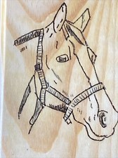 wood burning art pyrography-Horse Head,saw tooth hanger on back for hanging!
