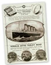 TITANIC MEMORABILIA SOAP SUPPLIERS ADVERTISMENT  1912 LONDON ILLUSTRATED NEWS