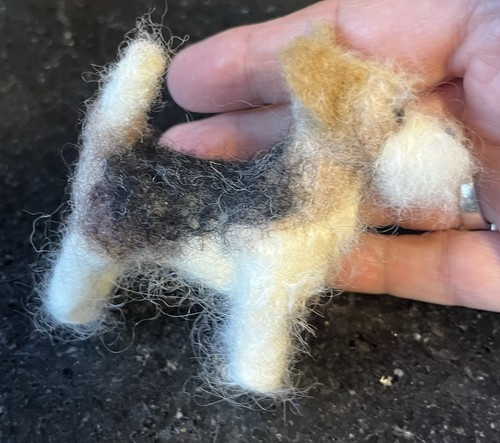 Small fox terrier dog - small,