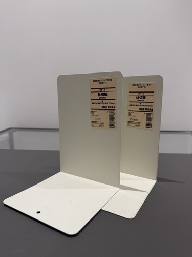 Muji 2pcs metal book - muji,