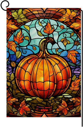 Fall stain glass style - stain,