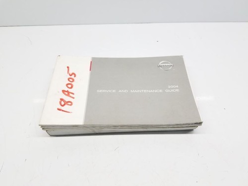 Owners manual fits 2004 nissan - fits,