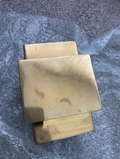 2x Square Wall Lights/ Brass/ Used