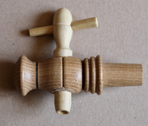Vintage wooden home brew beer