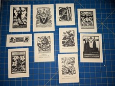 10 Ex libris By Clare Leighton (Artist) bookplate