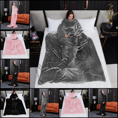 Sherpa fleece wearable blanket - sherpa,