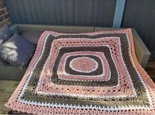 Afghan/throw Super Chunky 60 X 60 Inch