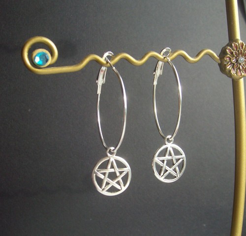 Pentagram charm silver - charm,