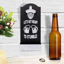 Vintage Retro Wall Mounted Soda Beer Bottle Opener With Bottle Cap Catcher