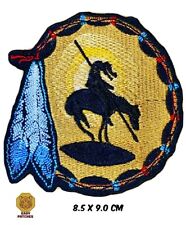 Native American Indian Patch Iron Sew On Embroidered Applique Motorcycle Badge