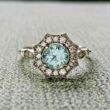 Vintage Round Aquamarine