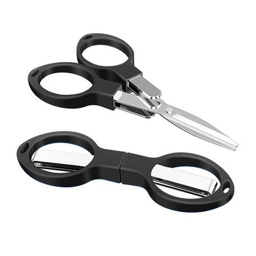 Black folding scissors - x,