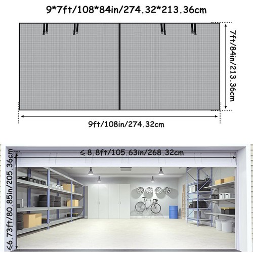 Garage mesh screen - mesh, door