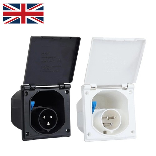 Mains hook inlet socket - hook,
