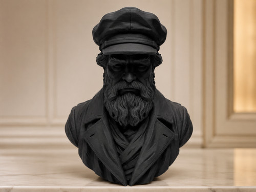 Old sea captain bust - sea,