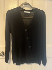 Zara BNWOT Black Linen Mix Wrap Style Cardigan - Size Small