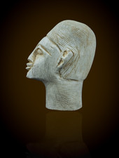 Rare Ancient Egyptian Antique Carved Head Statue Authentic Antique Figure BC