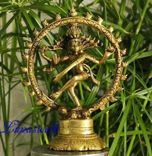 Shiva nataraja figurine brass - shiva,