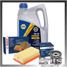 SERVICE KIT for Renault Clio 1.2 Turbo TCe 100 MK3 - Bosch Oil Air Filters + Oil