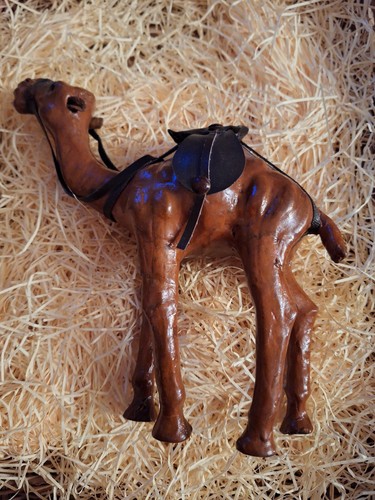 Vintage camel with saddle - with,