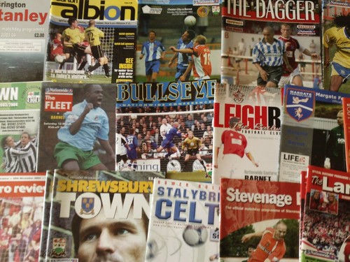 Barnet away programmes - programmes, seasons